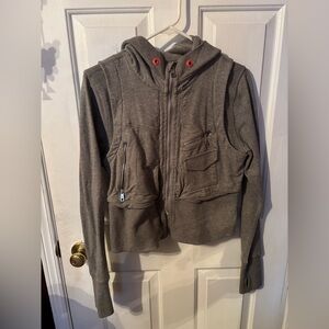 Lululemon Vintage Gray Zip Up Hoodie